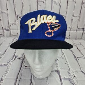 Vintage St. Louis Blues NHL Hat Fitted Sz 6 3/4 Sports Specialty Center Ice Blue